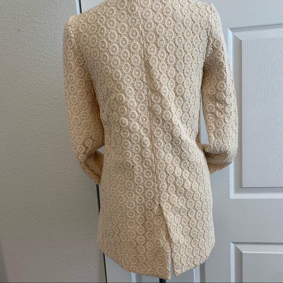 PIM & LARKIN size XS stunning cream jacket with crochet embroidery detail - Picture 6 of 16